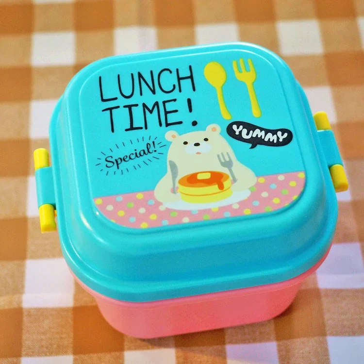 Cute Cartoon Kittyed Bento Lun – Food Snacks For Kids recenzja i cena